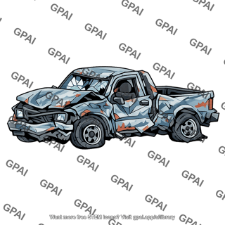 Truck wrecked