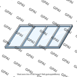Greenhouse ceiling glass