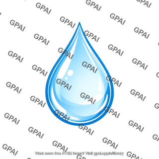 Liquid water drop
