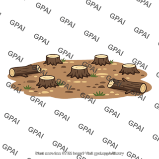 Cleared forest
