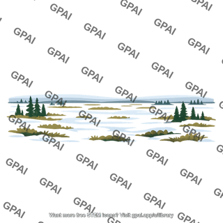 Siberia tundra plain
