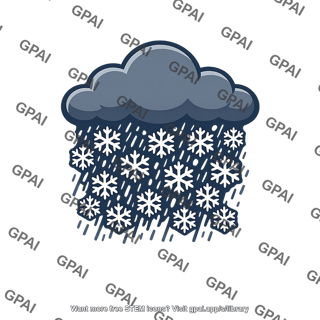 Heavy snowfall icon