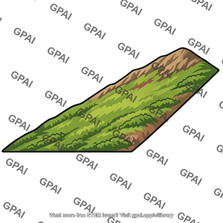 Mountain slope windward