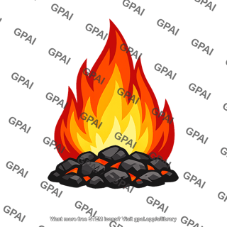 Coal combustion flame