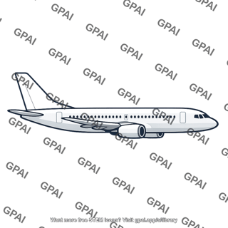 Jet plane high flying