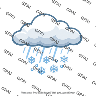 Snow shower cloud