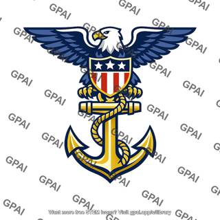 Military navy emblem