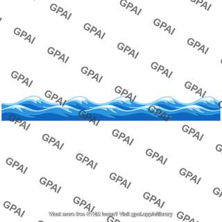 Wavy ocean surface