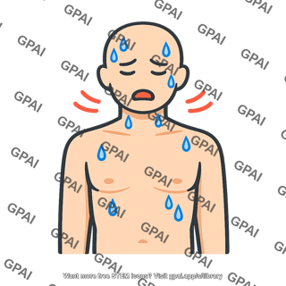 Human body perspiring