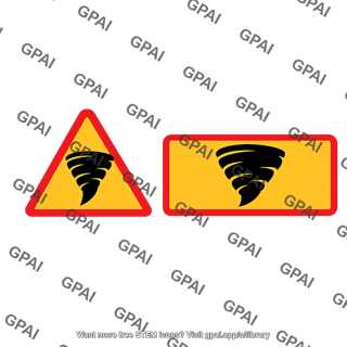 Warning sign tornado