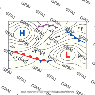 Weather map surface