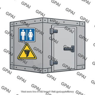 Restroom tornado shelter