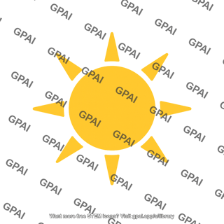 Fair weather sun icon
