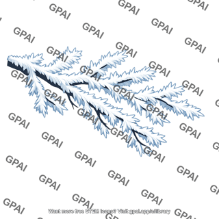 Tree rime covered