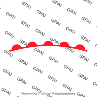 Weather map symbol warm front