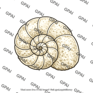 Foraminifer shell fossilized