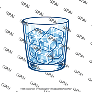 Glass with ice