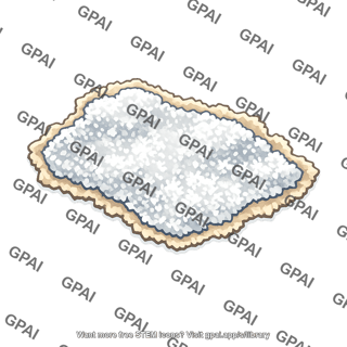 Freezer burned food surface