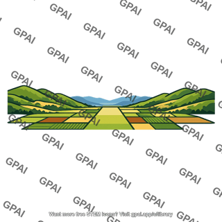 Agricultural valley landscape