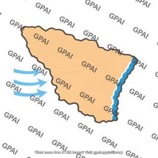 Continent windward side