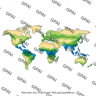 Global precipitation map