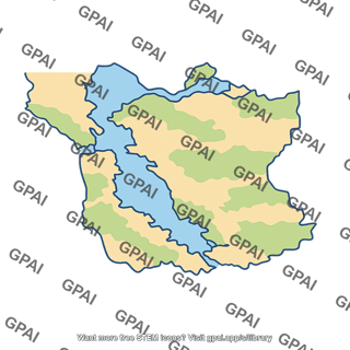Abstract bay map