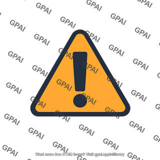 Warning sign icon