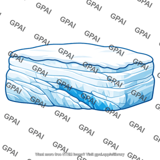 Glacial ice slab