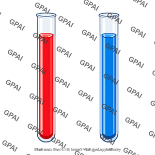 Test tubes with colored liquid