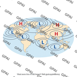 January pressure map