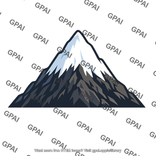 Mountaintop snow capped