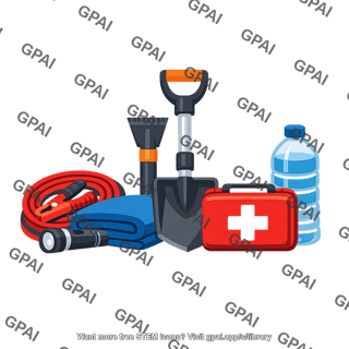Car winter weather safety kit