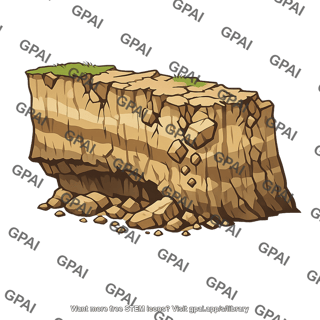 Coastal erosion cliff