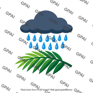 Tropical wet climate icon