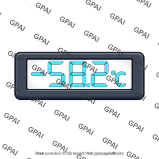 Digital temperature display
