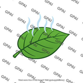 Plant leaf transpiring