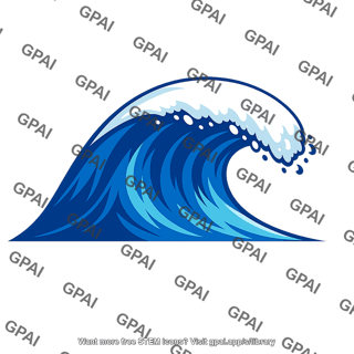 Curling ocean wave