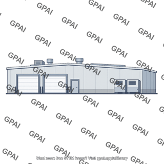 Industrial warehouse building