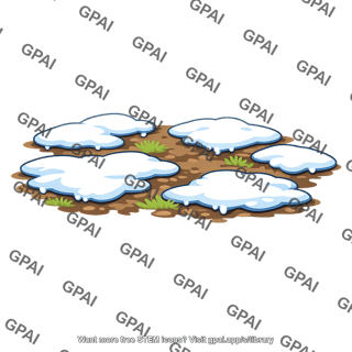 Snow cover melting