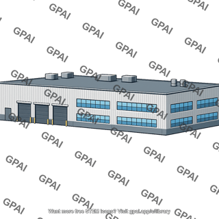 Industrial warehouse building