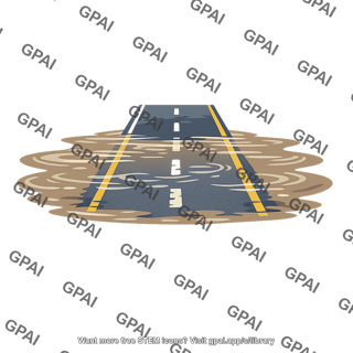 Flooded road