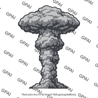 Eruption ash column