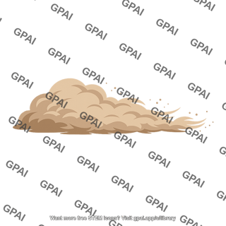 Windblown dust cloud