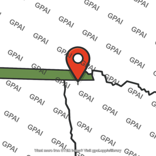 Map pin on border