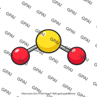 Sulfur dioxide molecule