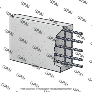 Steel reinforced concrete wall