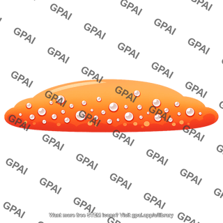 Orange bubbly puddle