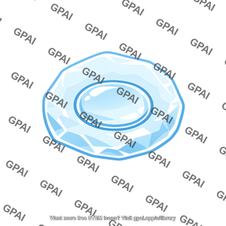Air bubble in ice