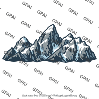 Snowy mountain range