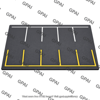 Asphalt parking lot